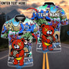 BlueJose Darts Teddy Bear Graffiti Personalized Name, Team Name Shirt (4 Colors)