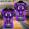 BlueJose Bowling And Pins Dragon With Bowling Design Customized Name, Team Name 3D Shirt (4 Colors)