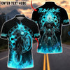 BlueJose Darts Ghost Rider Flaming Biker Wheelie Dartboard Multicolor Options Personalized Name Shirt (4 Colors)