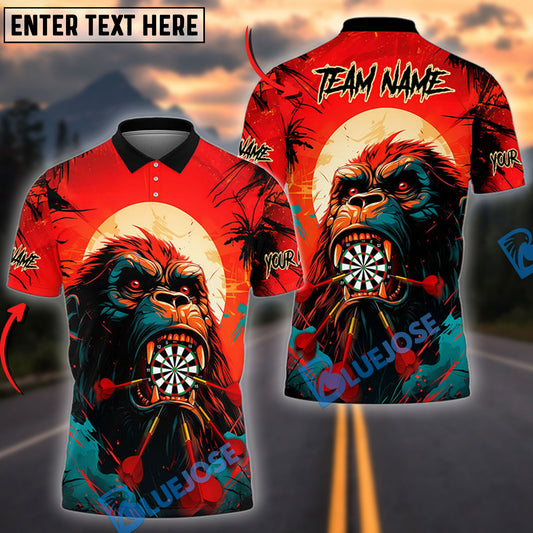 BlueJose Darts Kong Colorful Customized Name, Team Name 3D Shirt