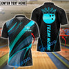 BlueJose Bowling Golden Strike Customized Name, Team Name 3D Shirt (4 Colors)