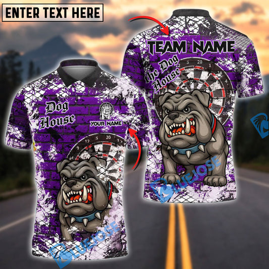 BlueJose Darts Bulldog Barricade Personalized Name, Team Name Shirt (4 Colors)
