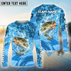 Bluejose Bass Fishing Catch The Blue Wave Custom Name & Team Name 3D Shirts