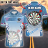 BlueJose Darts Classic Personalized Name, Team Name Shirt (4 Colors)
