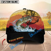 BlueJose Fishing Mountain Lake Legend Personalized Cap (13 Breeds)