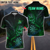 BlueJose Darts Dark Vibes Mystery Skull Dragon Customized Name, Team Name 3D Shirt (4 Colors)