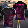 BlueJose Darts Dark Vibes Mystery Skull Dragon Customized Name, Team Name 3D Shirt (4 Colors)