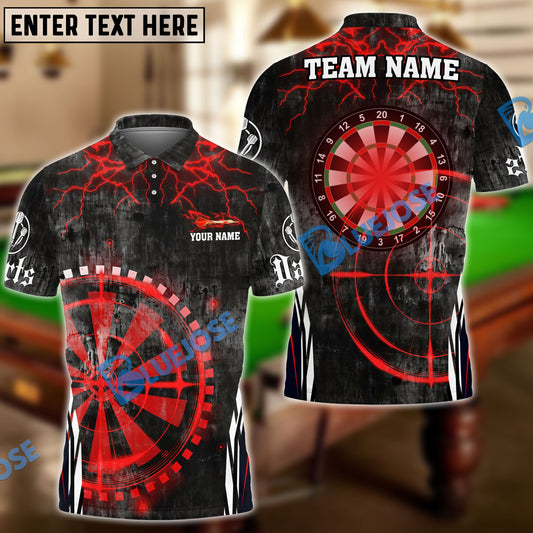 BlueJose Darts Target Scope Personalized Name, Team Name Shirt (4 Colors)