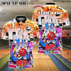 BlueJose Funny Bowling Ball&Pins Oh Spare Graffiti Style Customized Name, Team Name 3D Shirt (4 Colors)