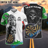 BlueJose Darts Skull Reaper Play Personalized Name, Team Name Shirt (4 Colors)