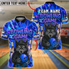 BlueJose Bowling And Pins Angry Wolf Graffiti Customized Name 3D Shirt (4 Colors)