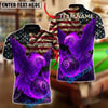 BlueJose Billiards 8 Ball Fire American Eagle Personalized Name, Team Name Unisex Shirt (4 Colors)