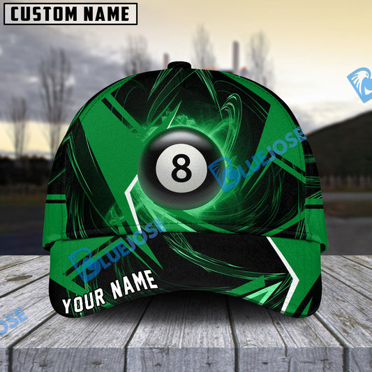 BlueJose Billiards Ball 8 Stormeye Personalized Name Cap (6 Colors)