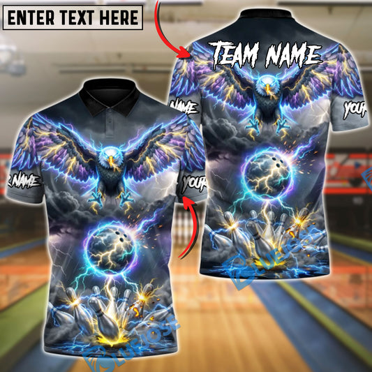BlueJose Bowling Eagle of the Final Strike Personalized Name, Team Name 3D Shirt