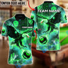 BlueJose Billiards Ball 8 Cyber Eagle Customized Name, Team Name 3D Shirt (4 Colors)