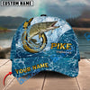 BlueJose Fishing Ocean Blue Personalized Cap (13 Breeds)