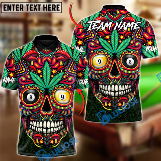 BlueJose Billiards Ball 8 & Ball 9 Bonehand Break Shot Customized Name, Team Name 3D Shirt