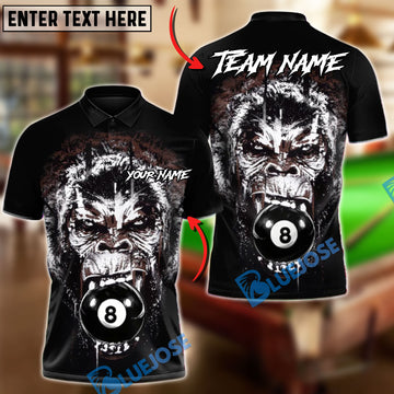 BlueJose Billiards Ball 8 And 9 Primal Rage Personalized Shirt (2 Colors)
