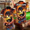 BlueJose Billiards 8-Ball & 9-Ball Yinyang Azure Dragon Awakening Customized Name, Team Name 3D Shirt (4 Colors)