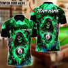 BlueJose Billiards 8-Ball Shadow Reaper Customized Name, Team Name 3D Shirt (4 Colors)