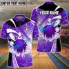 BlueJose Bowling And Pins Ice Breaker Customized Name 3D Shirt (4 Colors)