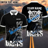 BlueJose Darts Black Stylist Pro Personalized Name 3D Shirt