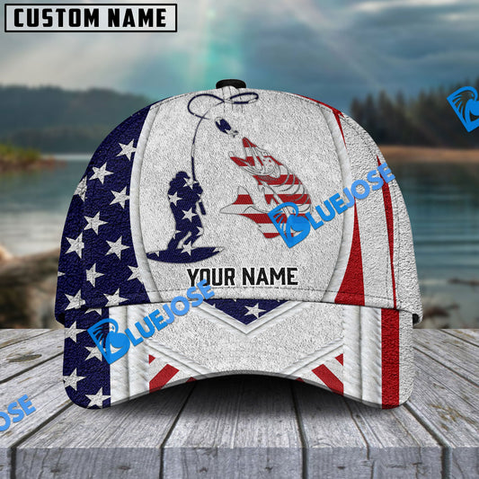 BlueJose Personalized Musky Fishing American Dusty Style Classic Cap