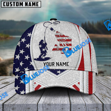 BlueJose Personalized Walleye Fishing American Dusty Style Classic Cap