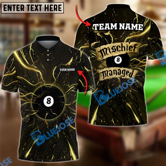 BlueJose Billiards Golden Personalized Shirt For Melissa Butto