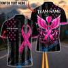 BlueJose Darts Pink Ribbon Breast Cancer Awareness Personalized Name Shirt