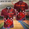 BlueJose Bowling And Pins Grim Reaper Skull Customized Name, Team Name 3D Shirt (4 Colors)