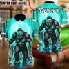 BlueJose Billiards 8-Ball Bigfoot Breaker Customized Name, Team Name 3D Shirt (6 Colors)