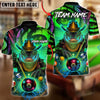 BlueJose Billiards 8-Ball The Crocodile Breaker Customized Name, Team Name 3D Shirt (4 Colors)