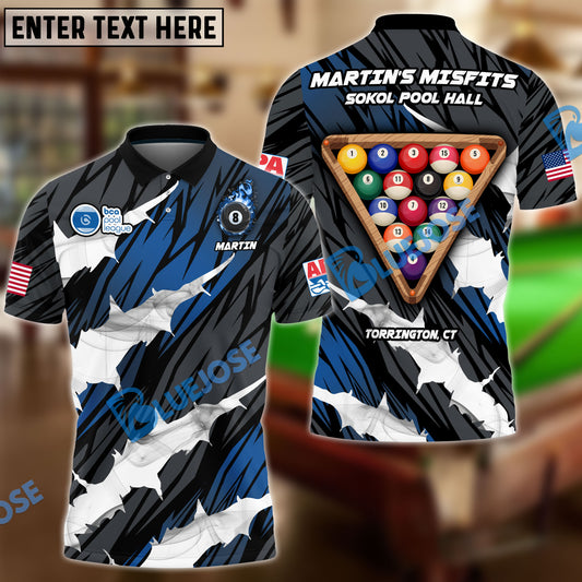 BlueJose Billiards Personalized Shirt For Martin Wilson