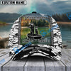 BlueJose Personalized Father And Son Fishing Partners For Life Camo Classic Cap ( 6 Colors )