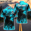 BlueJose Darts Firestorm Bullseye Personalized Name, Team Name Shirt (4 Colors)
