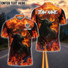 BlueJose Darts Firestorm Bullseye Personalized Name, Team Name Shirt (4 Colors)