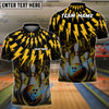 BlueJoses Bowling And Pins Thunder Rain Flame Customized Name 3D Shirt ( 6 Colors)