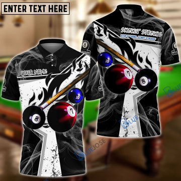 BlueJose Billiards Ball 8 Dark Flame Stroke Custom Shirt For Jenna Niforos