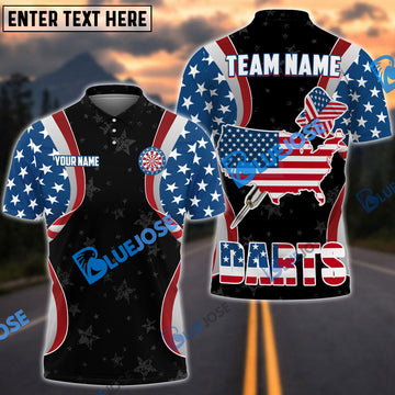 BlueJose American Team Custom Darts Shirts And Team Name