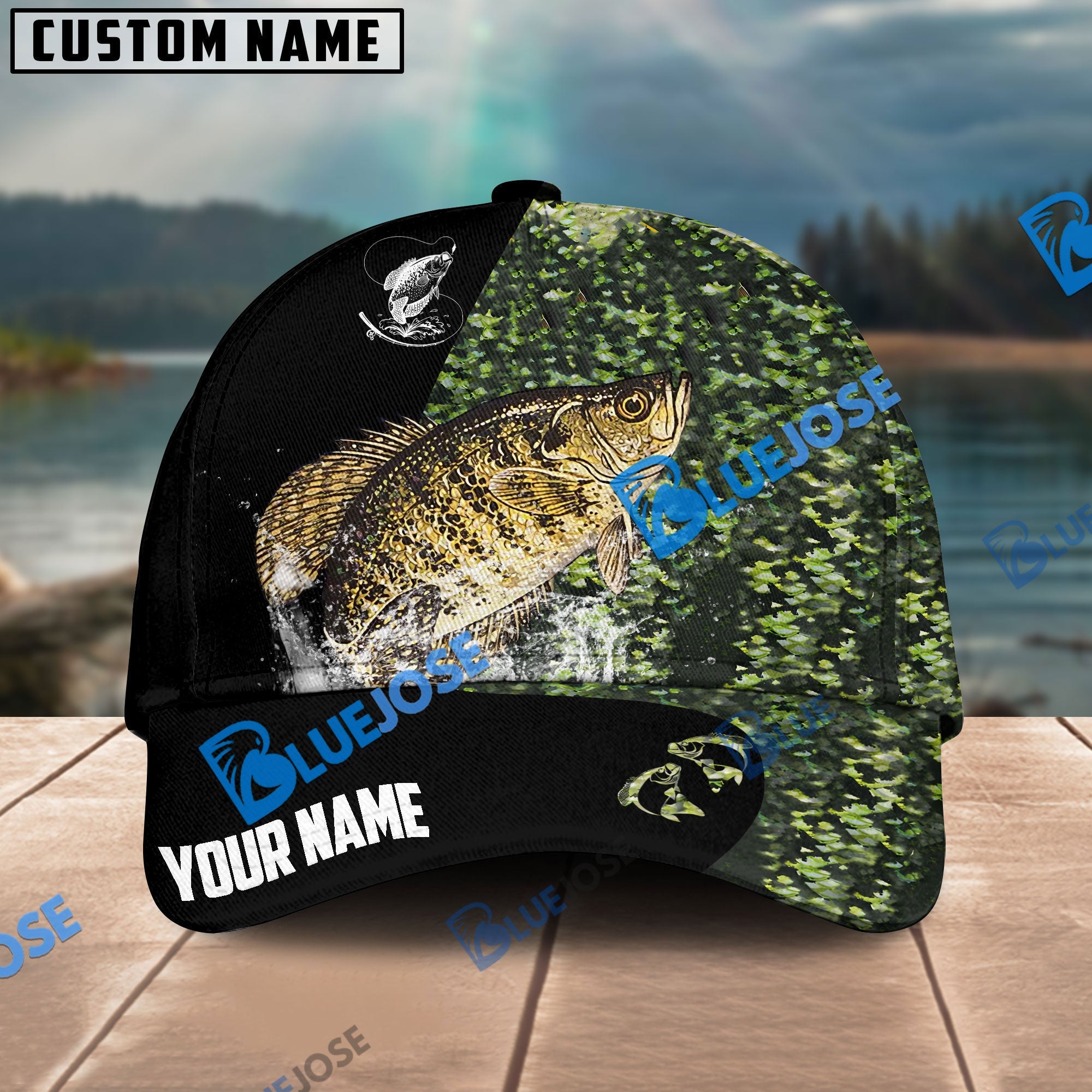 BlueJose Personalized Crappie Fishing Classic Cap – Blue Jose