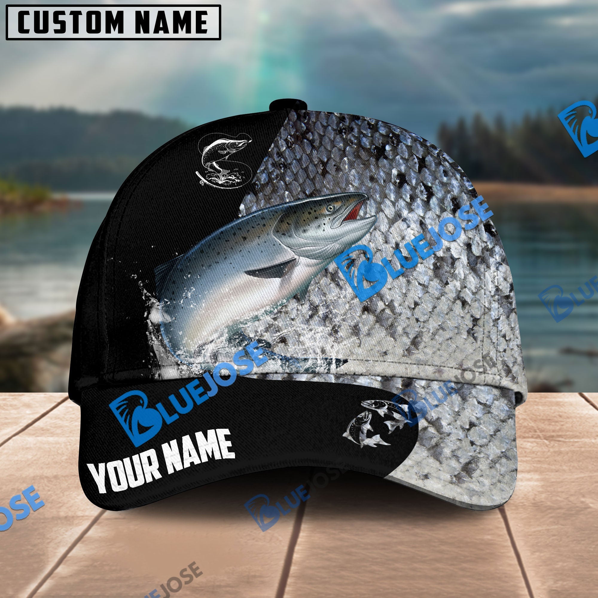 BlueJose Personalized Salmon Fishing Classic Cap – Blue Jose