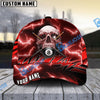 BlueJose Billiards Deadly Thunder Skull Personalized Name Cap ( 6 colors)