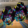 BlueJoses Bowling Graffiti Splash Paint Customized Name, Team Name 3D Shirt