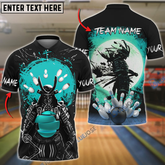 BlueJose Bowling And Pins Samurai Showdown Customized Name 3D Shirt (4 Colors)