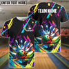 BlueJoses Bowling Graffiti Splash Paint Customized Name, Team Name 3D Shirt