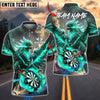 BlueJose Darts Phoenix Thunder Lightning Personalized Name, Team Name Shirt (4 Colors)