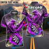 BlueJose Darts Phoenix Thunder Lightning Personalized Name, Team Name Shirt (4 Colors)