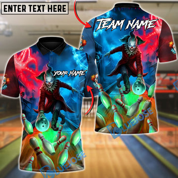 BlueJose Bowling Alley Carnage Personalized Name, Team Name 3D Shirt
