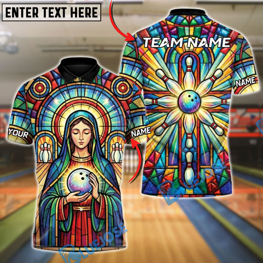 BlueJose Bowling Blessed Strike Maria Personalized Name, Team Name 3D Shirt